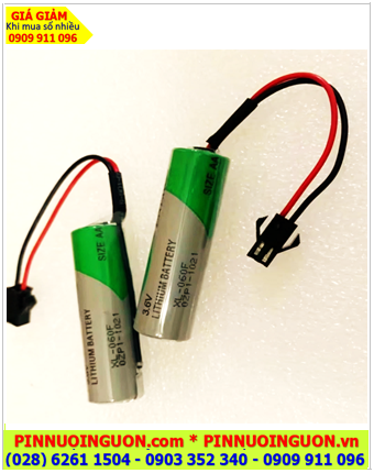 XENO XL-060F (Zắc cắm SM-2P); Pin nuôi nguồn XENO XL-060F lithium 3.6v AA 2400mAh, Xuất xứ Hàn Quốc